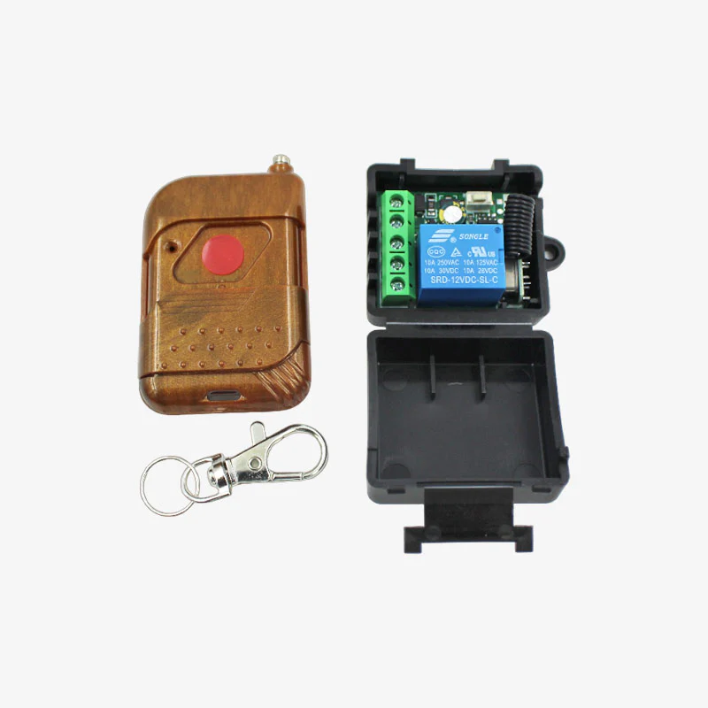 12V DC 433 MHz 1 Channel RF Transmitter and Receiver Remote Control ...