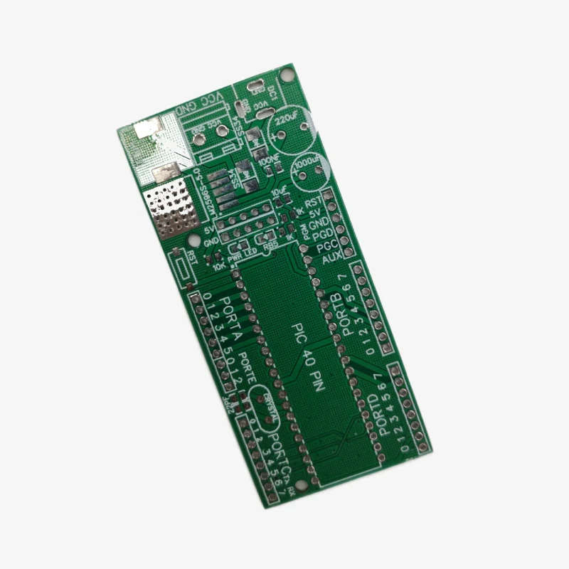 PCB For PIC Development Board Based on 40 Pin PIC16F877A ...